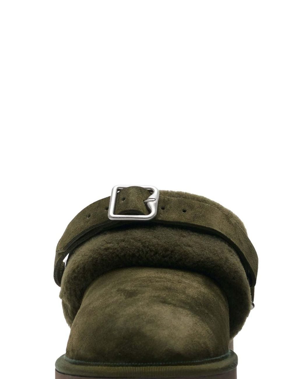 Burberry Green Leather Mules for men