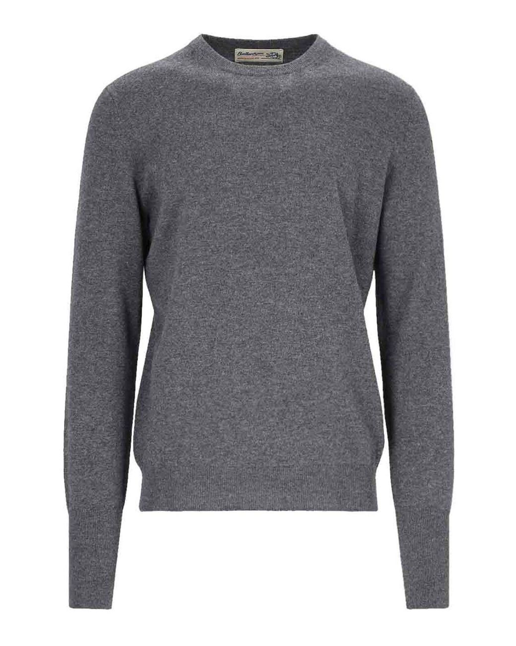 Ballantyne Gray Maglia Basic for men