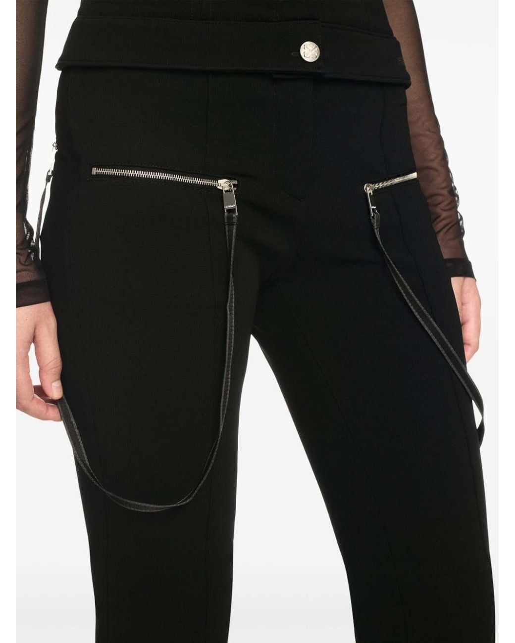 Off-White c/o Virgil Abloh Blue Britney Pants With Zip