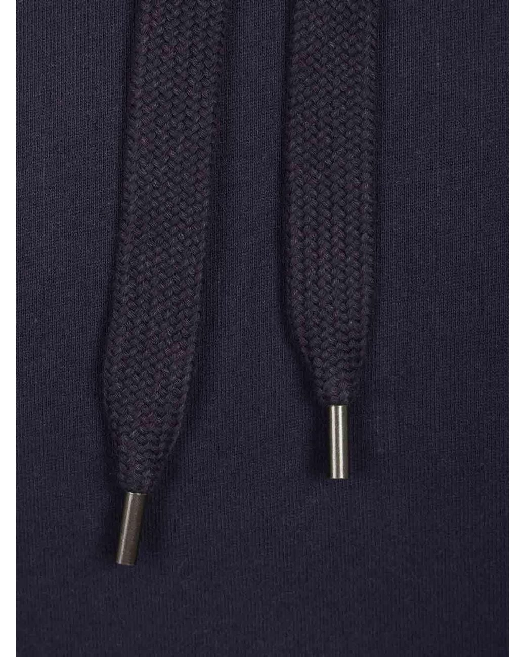 Isabel Marant Blue Matte Hoodie for men