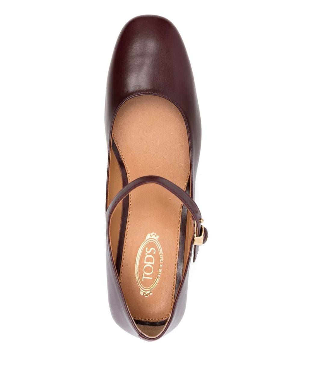 Tod's Brown Mary Jane Leather Pumps