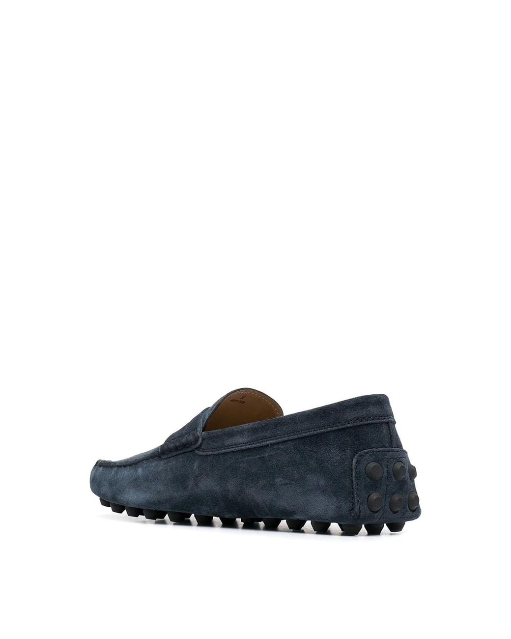 Tod's Blue Leather Slippers With Pebbles Sole for men