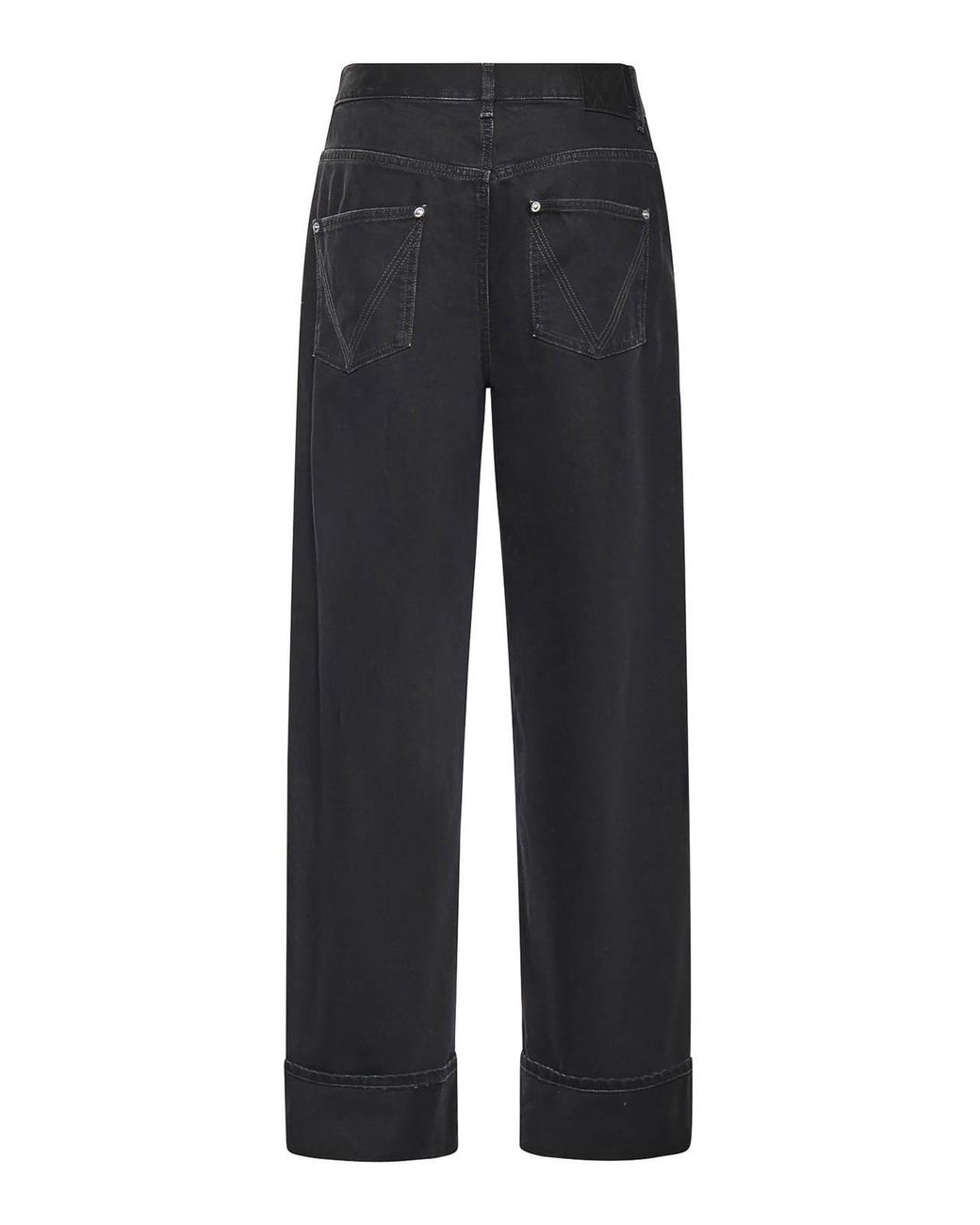 Bottega Veneta Blue Cuffed Denim Jeans for men