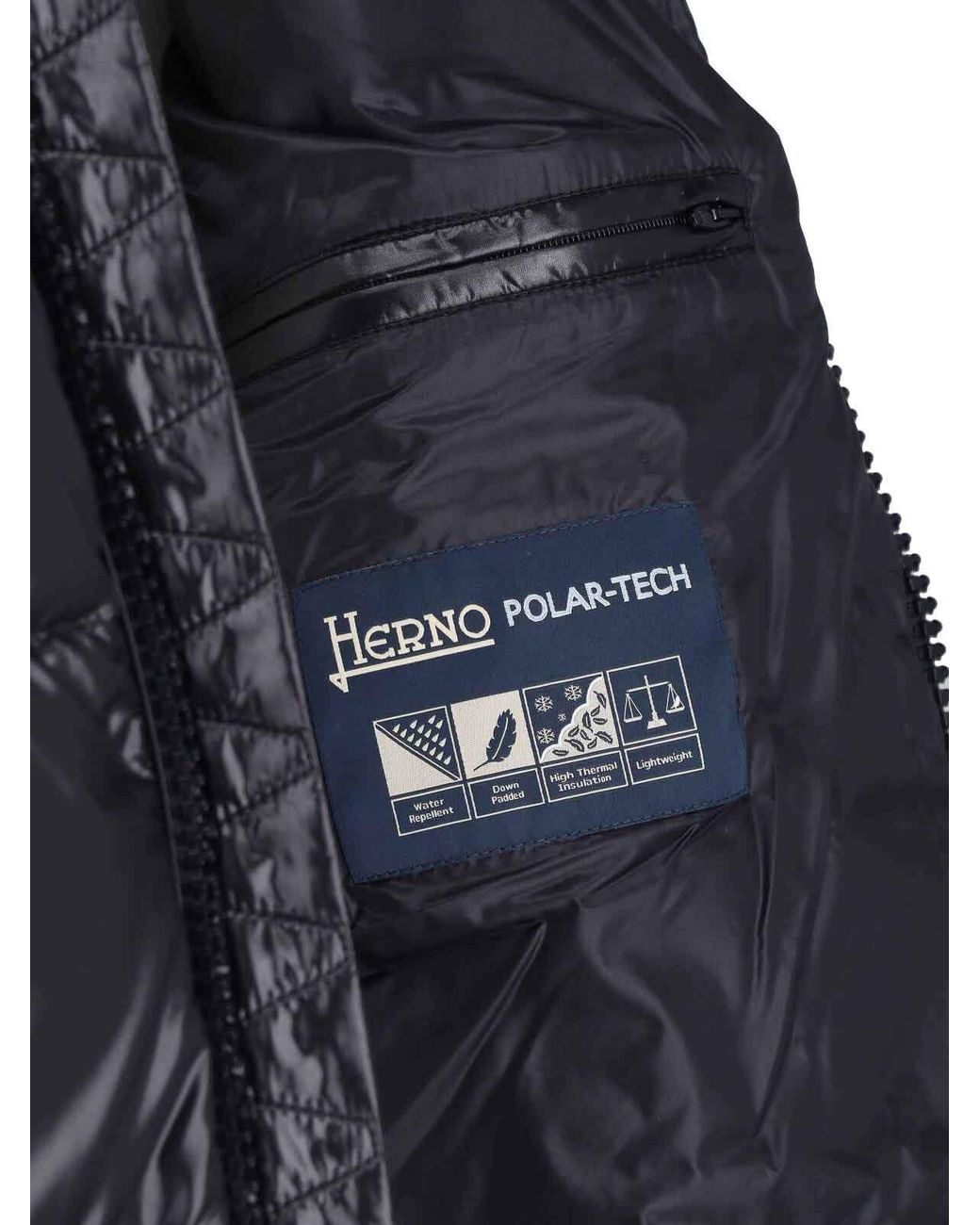 Herno Black Down Jacket for men