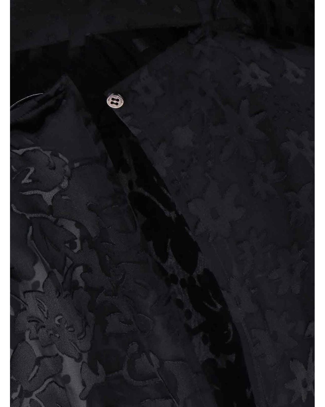MARINE SERRE Black Maxi Dress