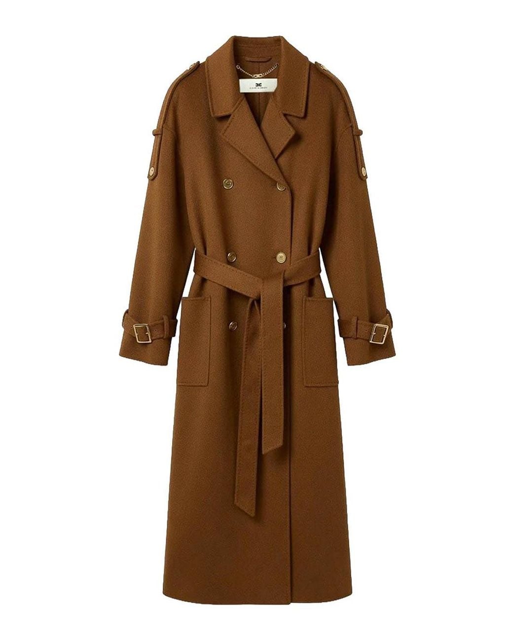 Elisabetta Franchi Brown Coat