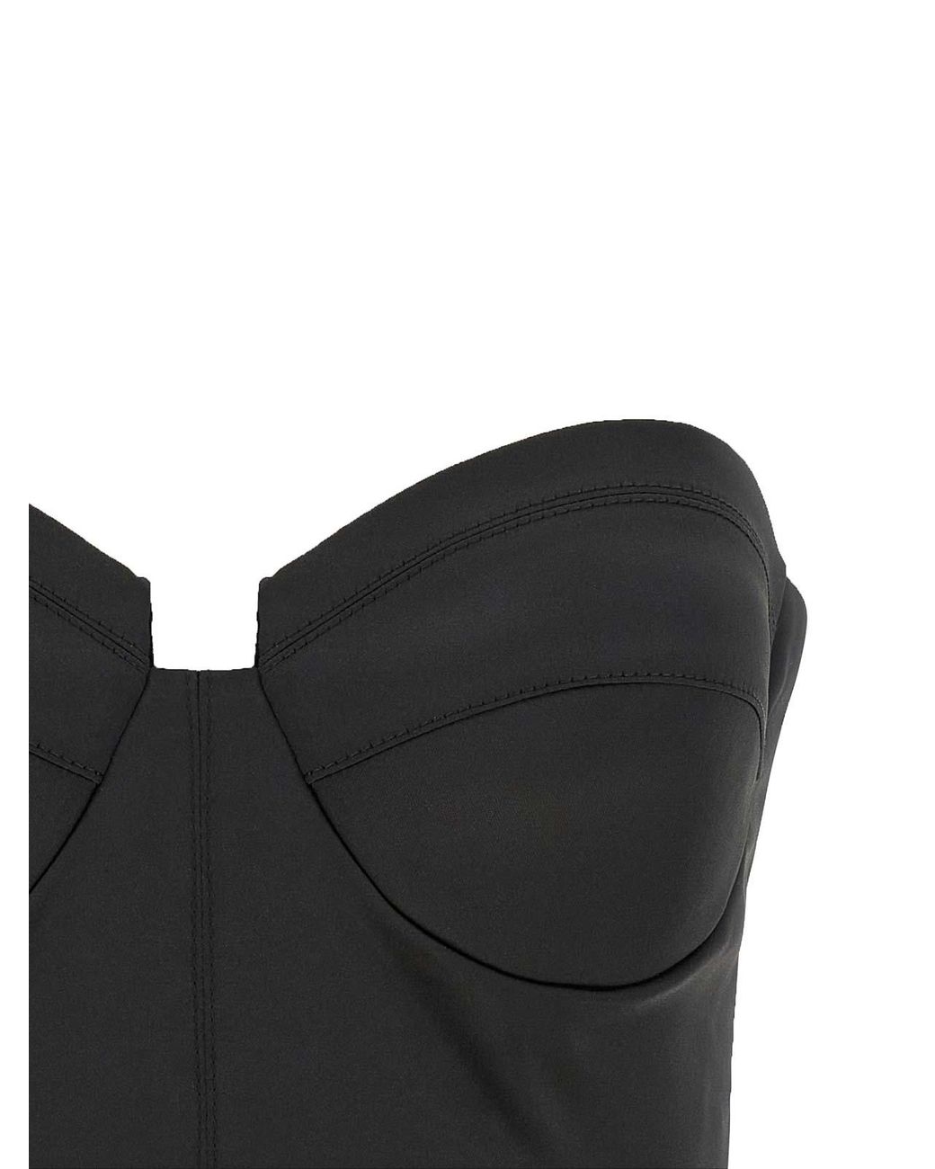 Elisabetta Franchi Black Bustier Top