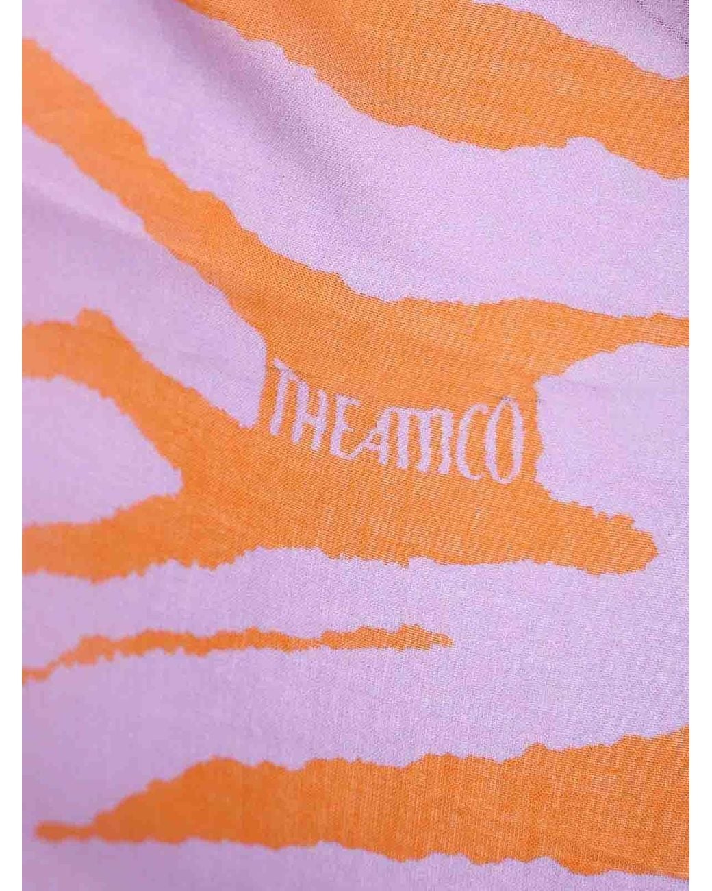 The Attico Pink Animalier Pareo