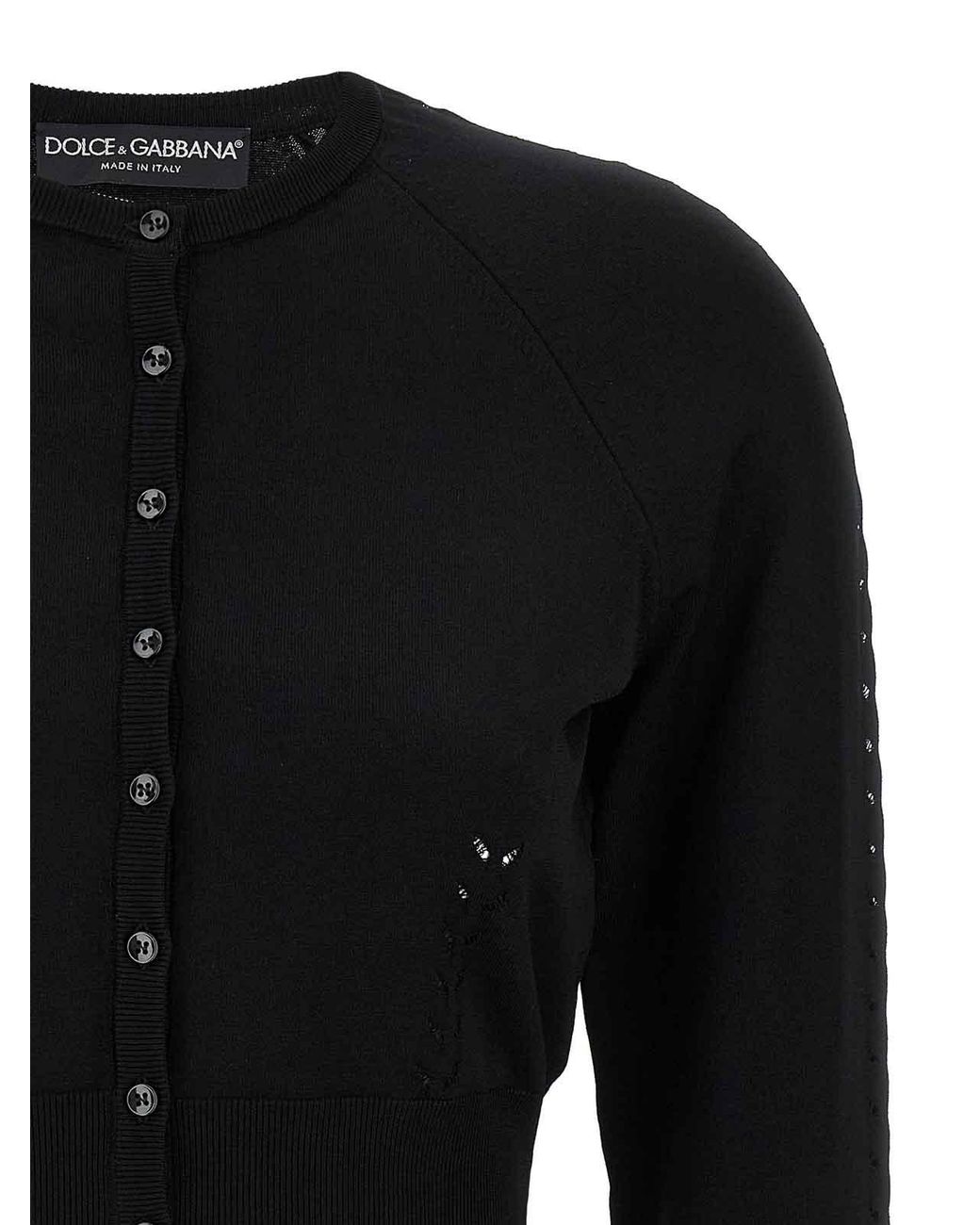 Dolce & Gabbana Black Viscose Cardigan