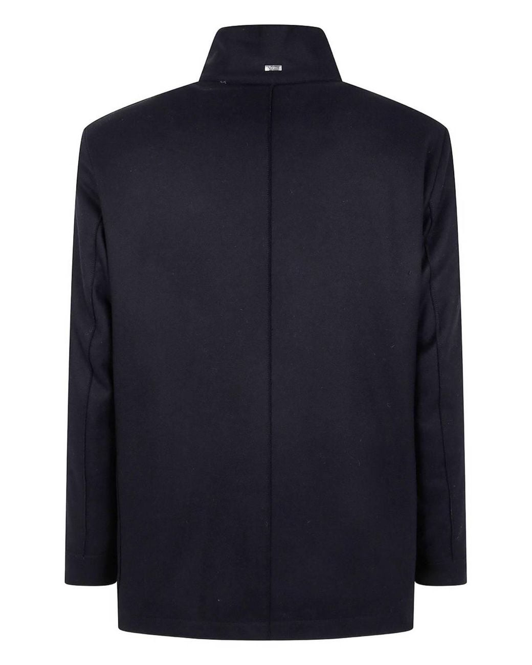 Herno Blue "Military Short Peacoat" Coat for men