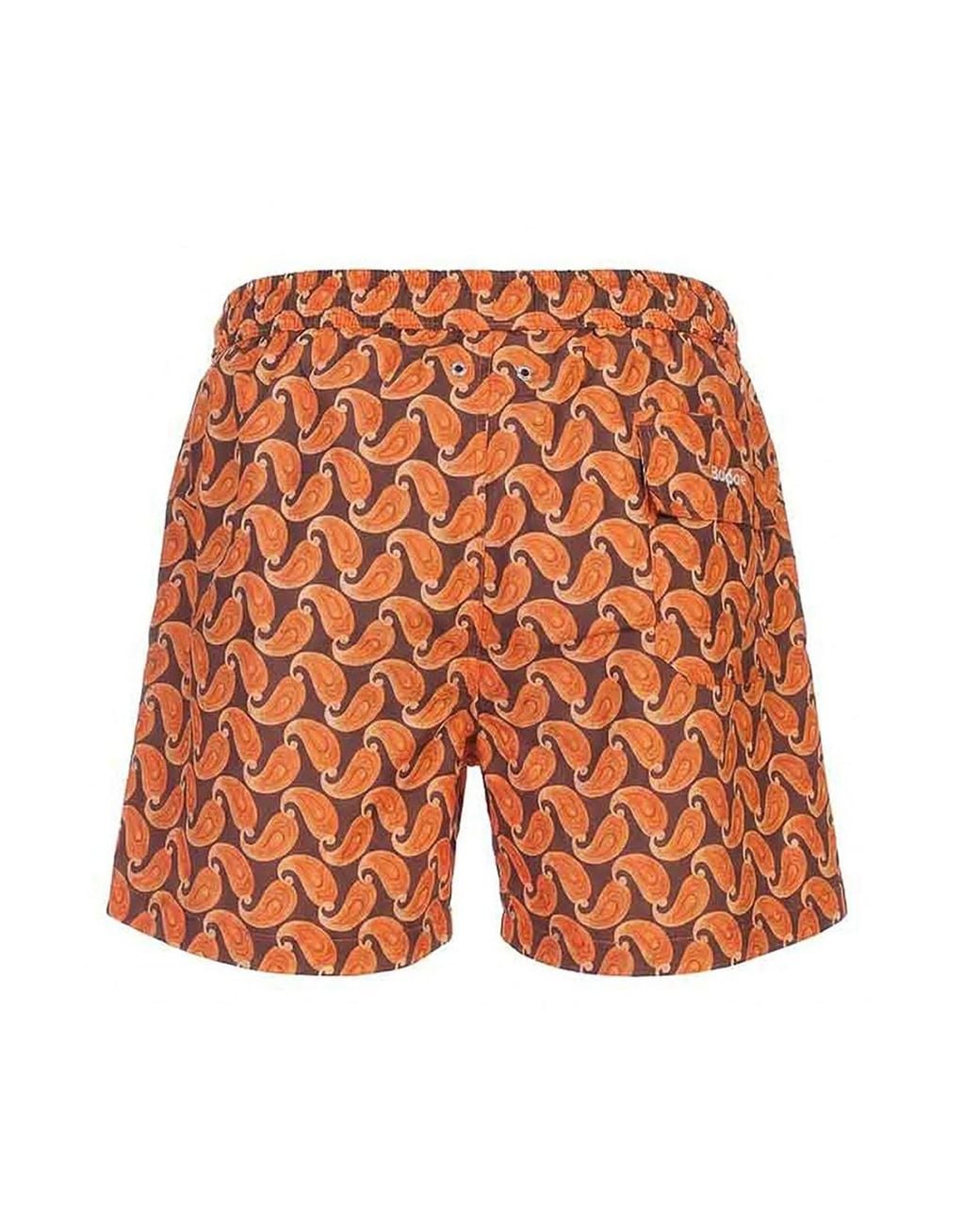Boxers De Baño Kiton de hombre de color Orange