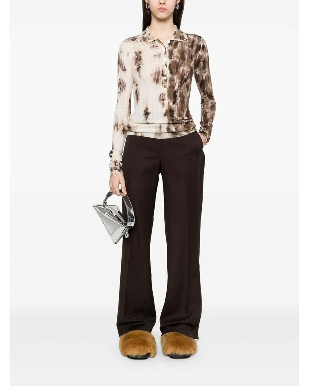 Off-White c/o Virgil Abloh Brown Off Trousers