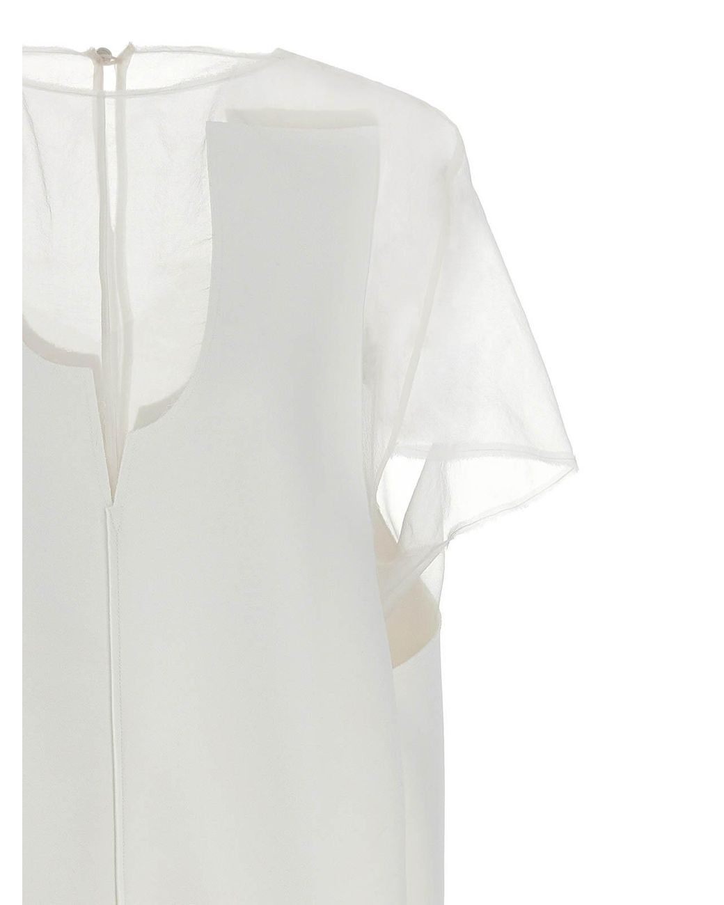 Khaite White Polyester Short Dress