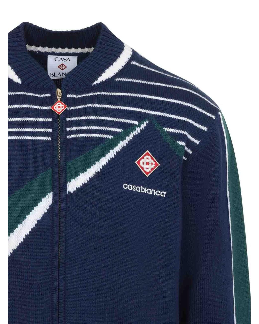 Casablanca Blue Pyramid Jacquard Jacket for men