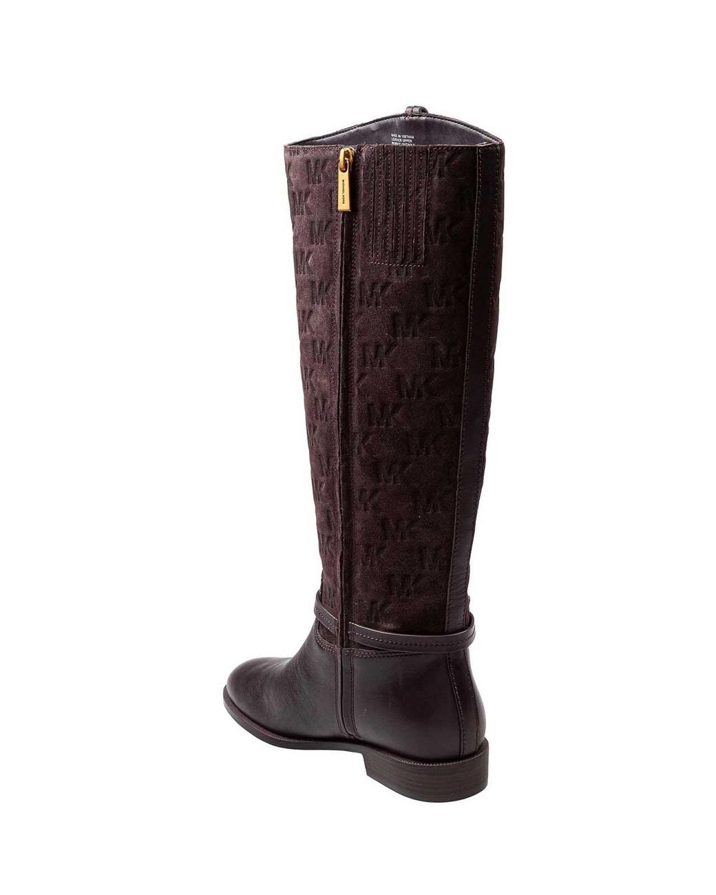 Michael Kors Brown Beverly Flat Chocolate Leather Boot