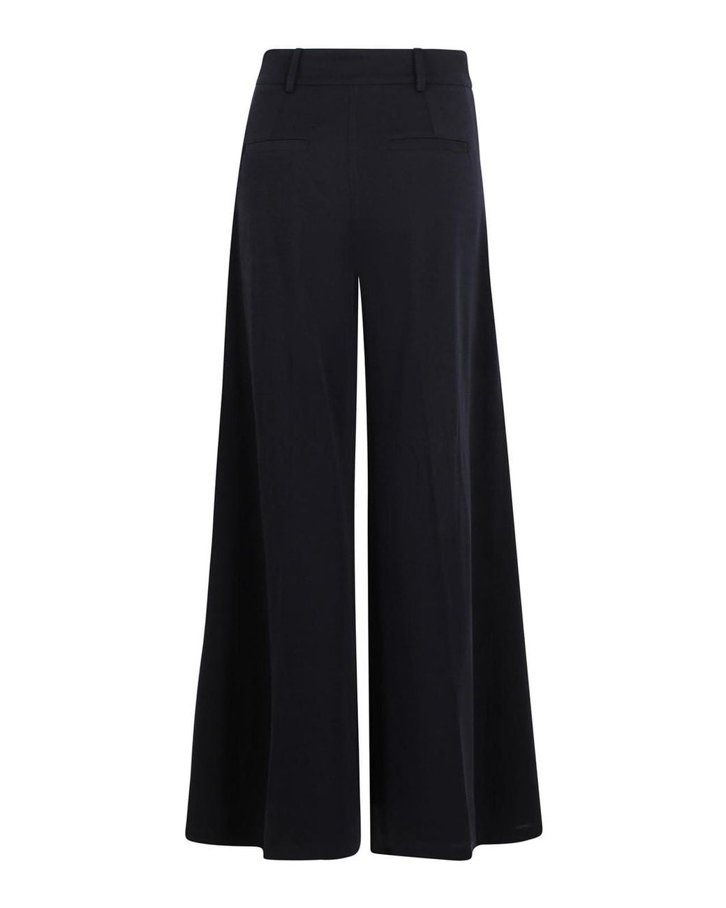 Max Mara Blue Christmas Wool Jersey Trousers