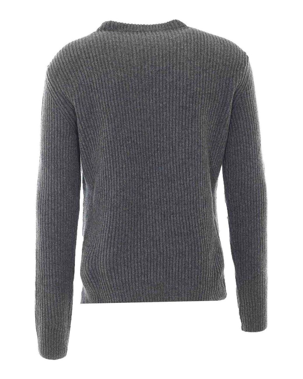 Alpha Studio Gray Sweater for men