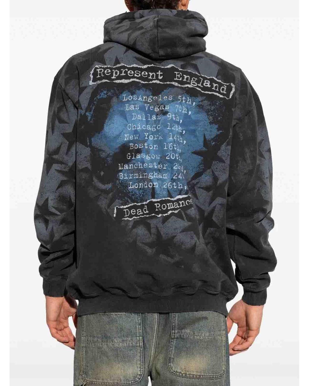 Represent Gray Romance Hoodie for men