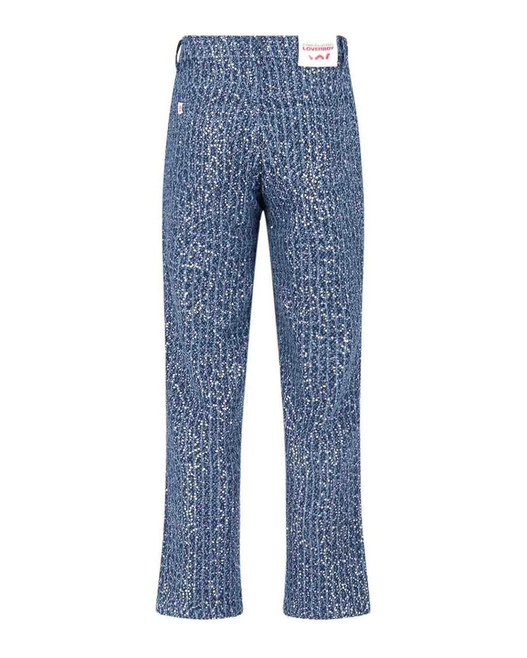 Charles Jeffrey Blue Jeans Paillettes for men