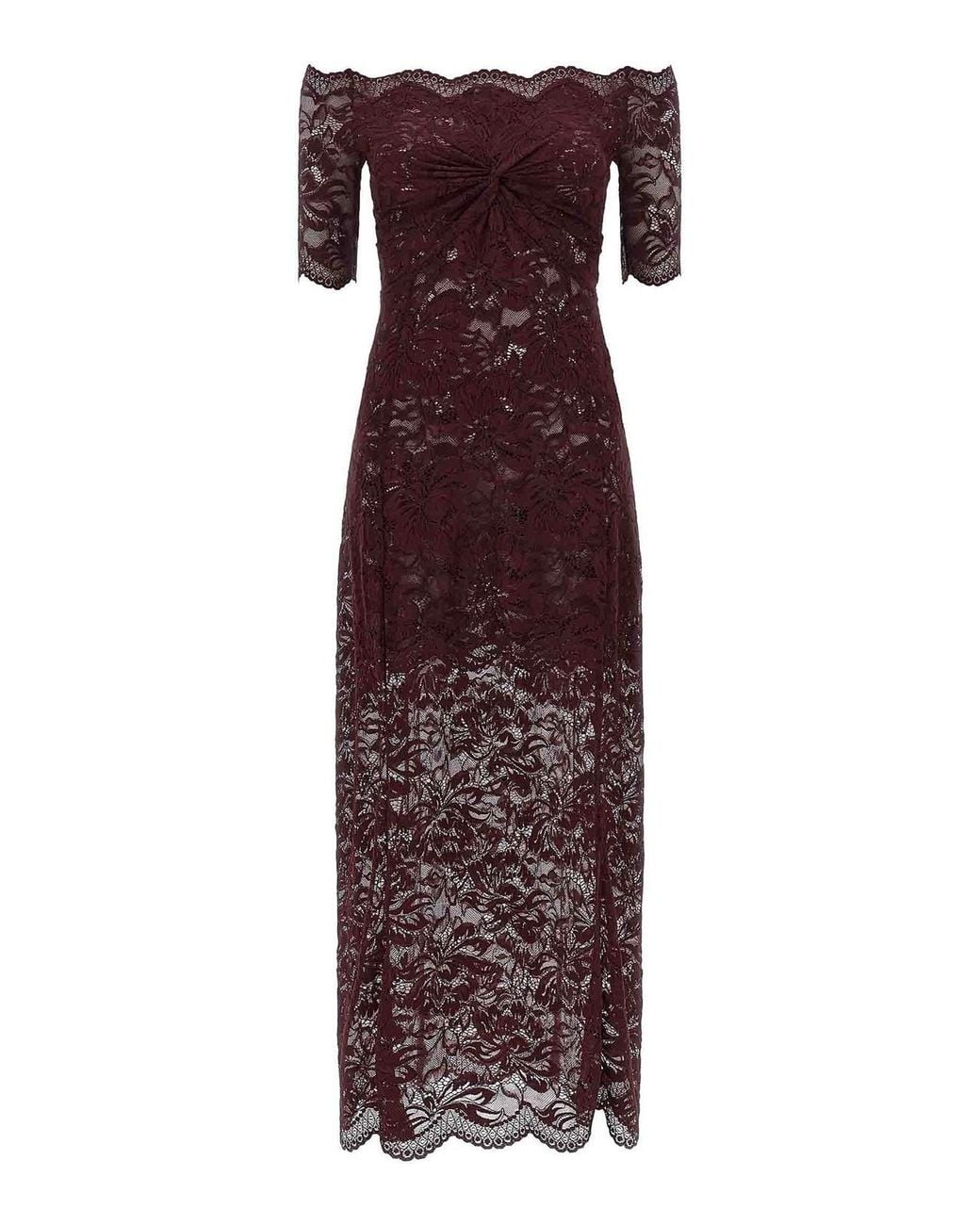 Rabanne Purple Lace Dress