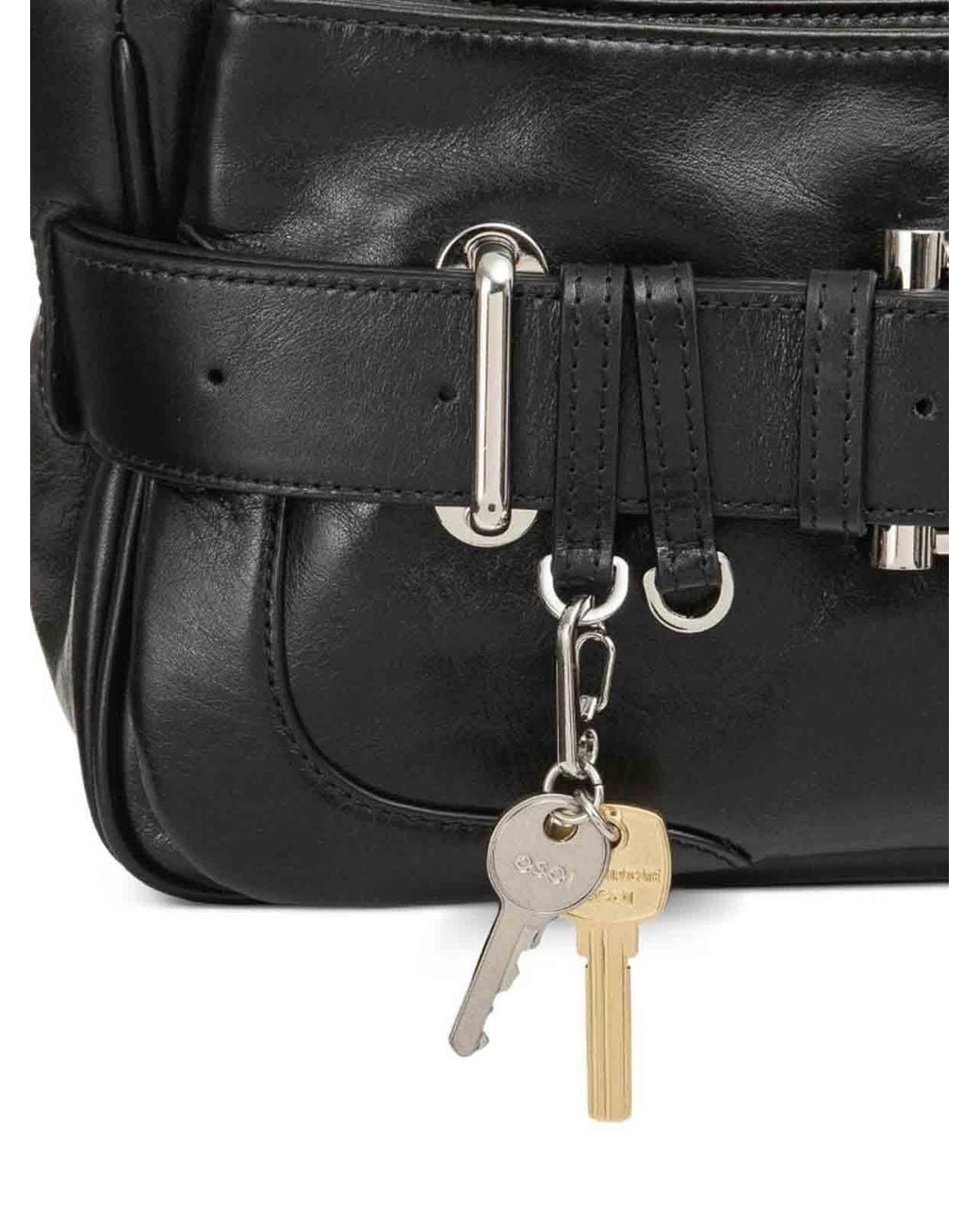OSOI Black Tote Bocle Mini Bag