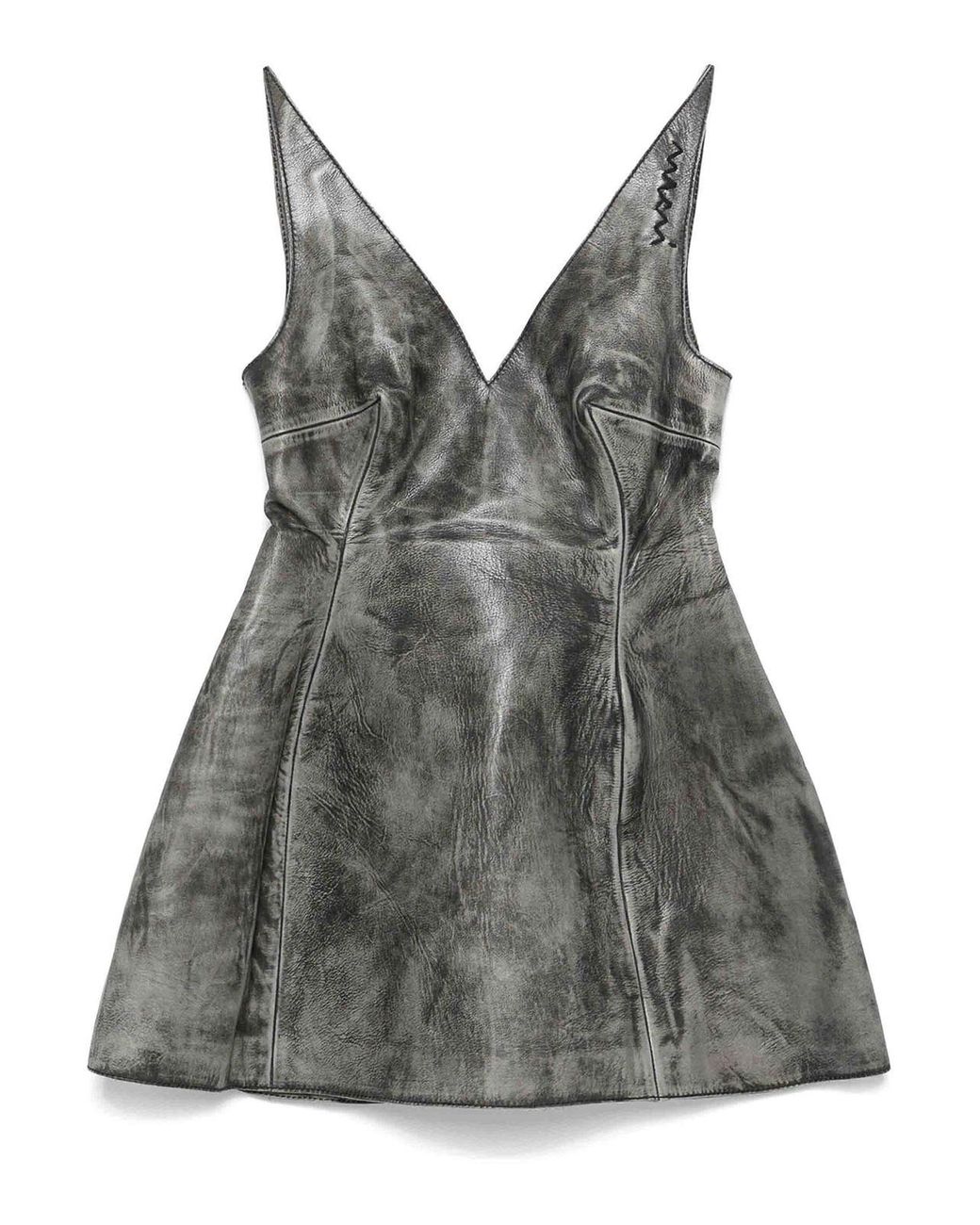 Marni Gray Flared Mini Dress