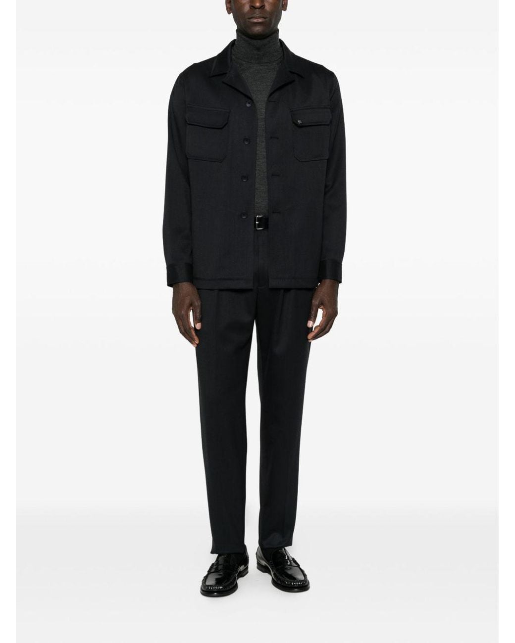 Blazer di Tagliatore in Black da Uomo