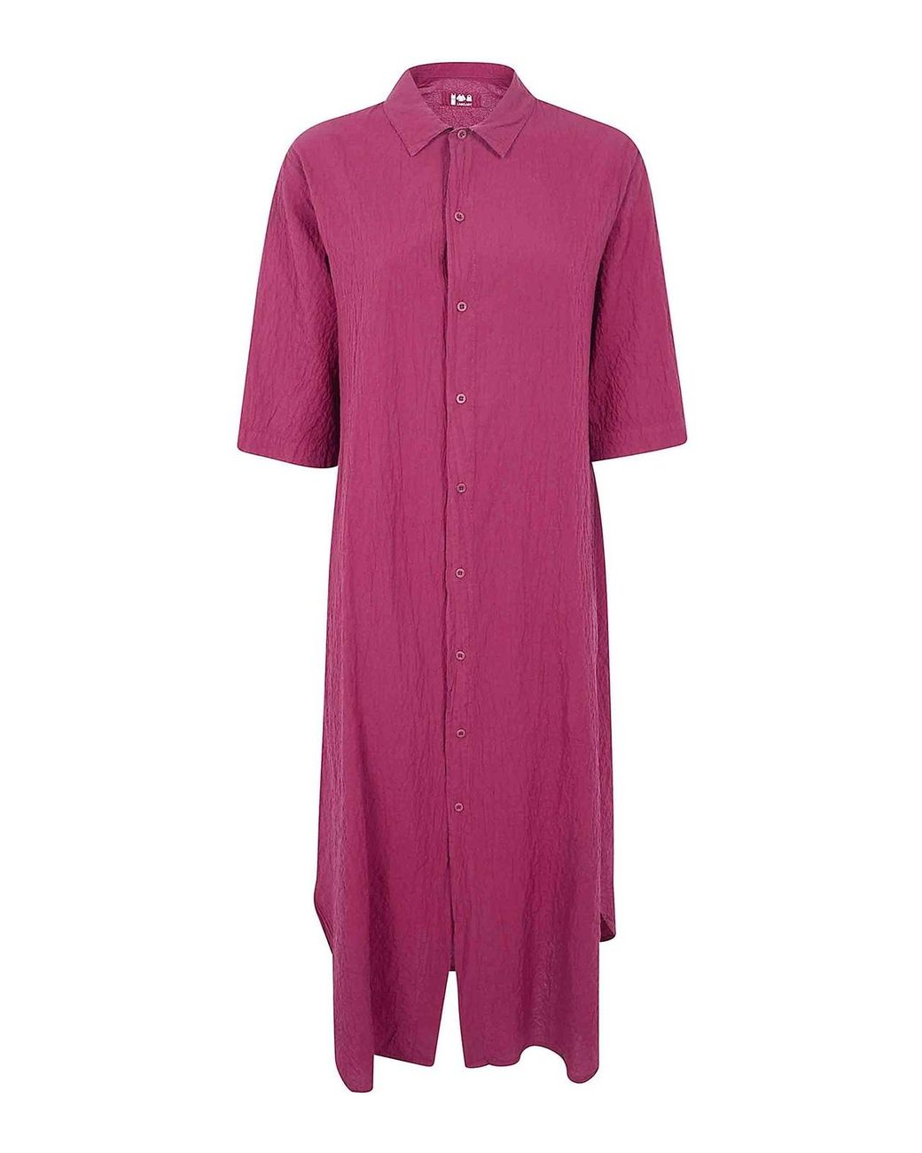 Labo.art Pink Acca Rock Cotton Midi Dress