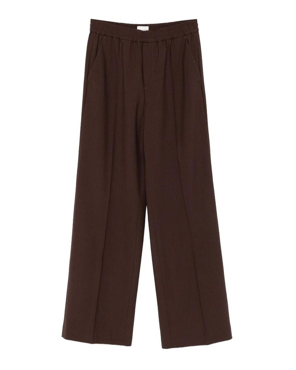 Closed Brown Wimona Wool Blend Trousers