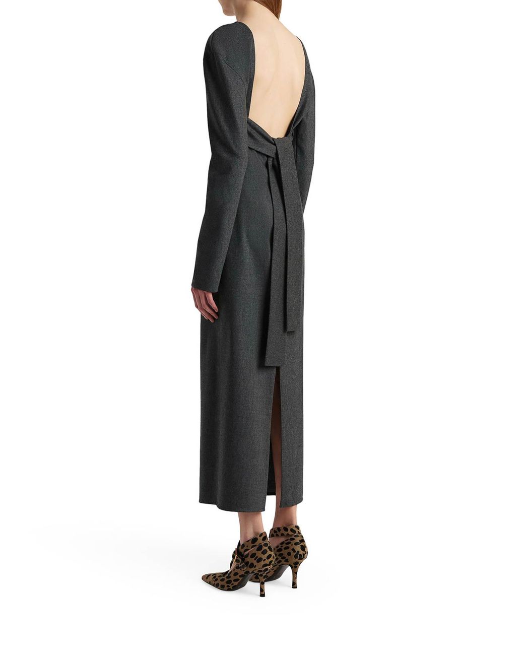 Khaite Gray Aubrey Dress