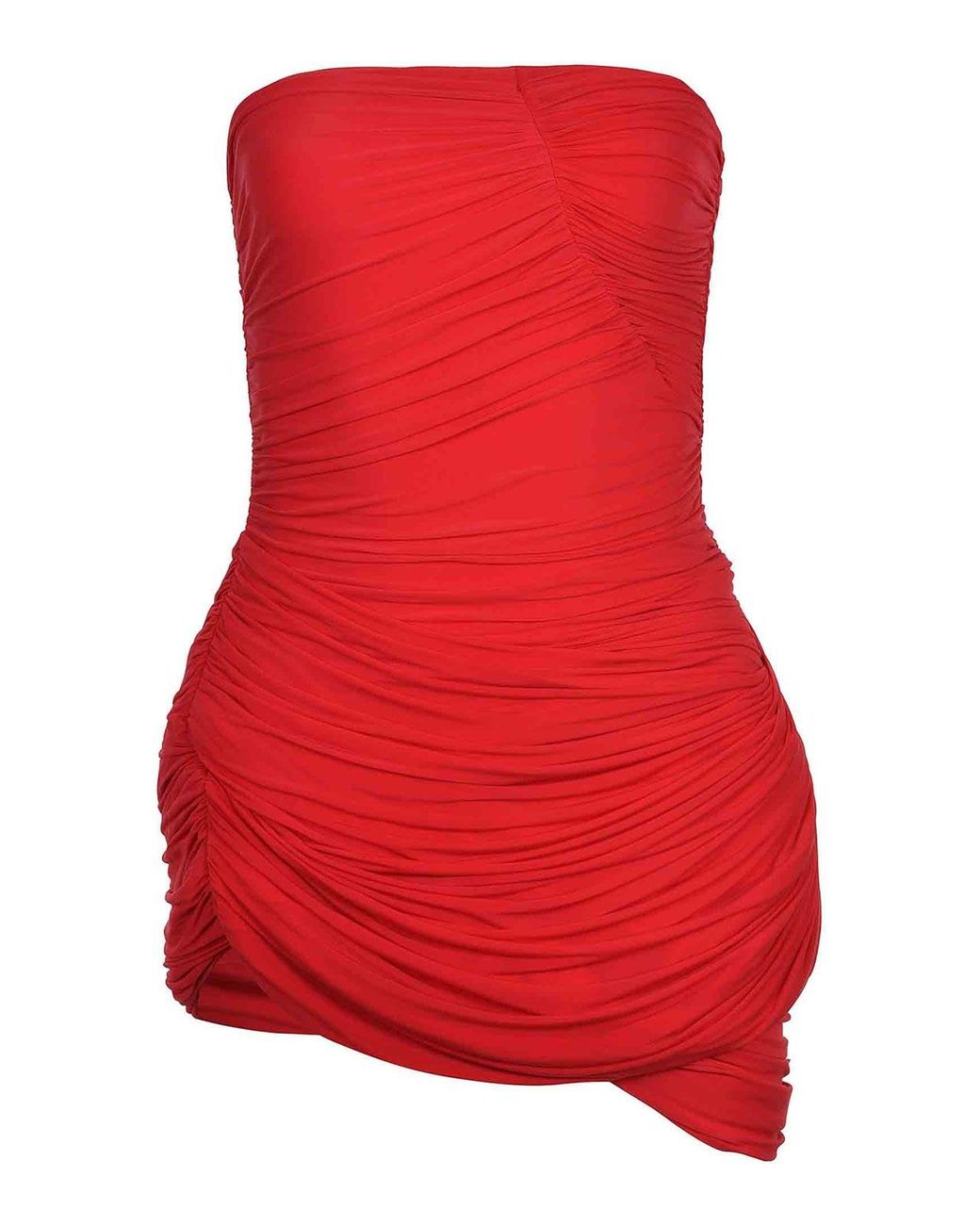 Magda Butrym Red Dress Made Of Cupro Blend
