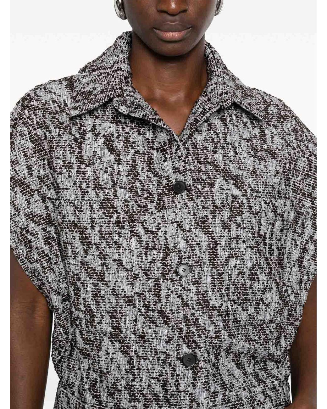 IRO Gray Estel Cotton Blend Shirt