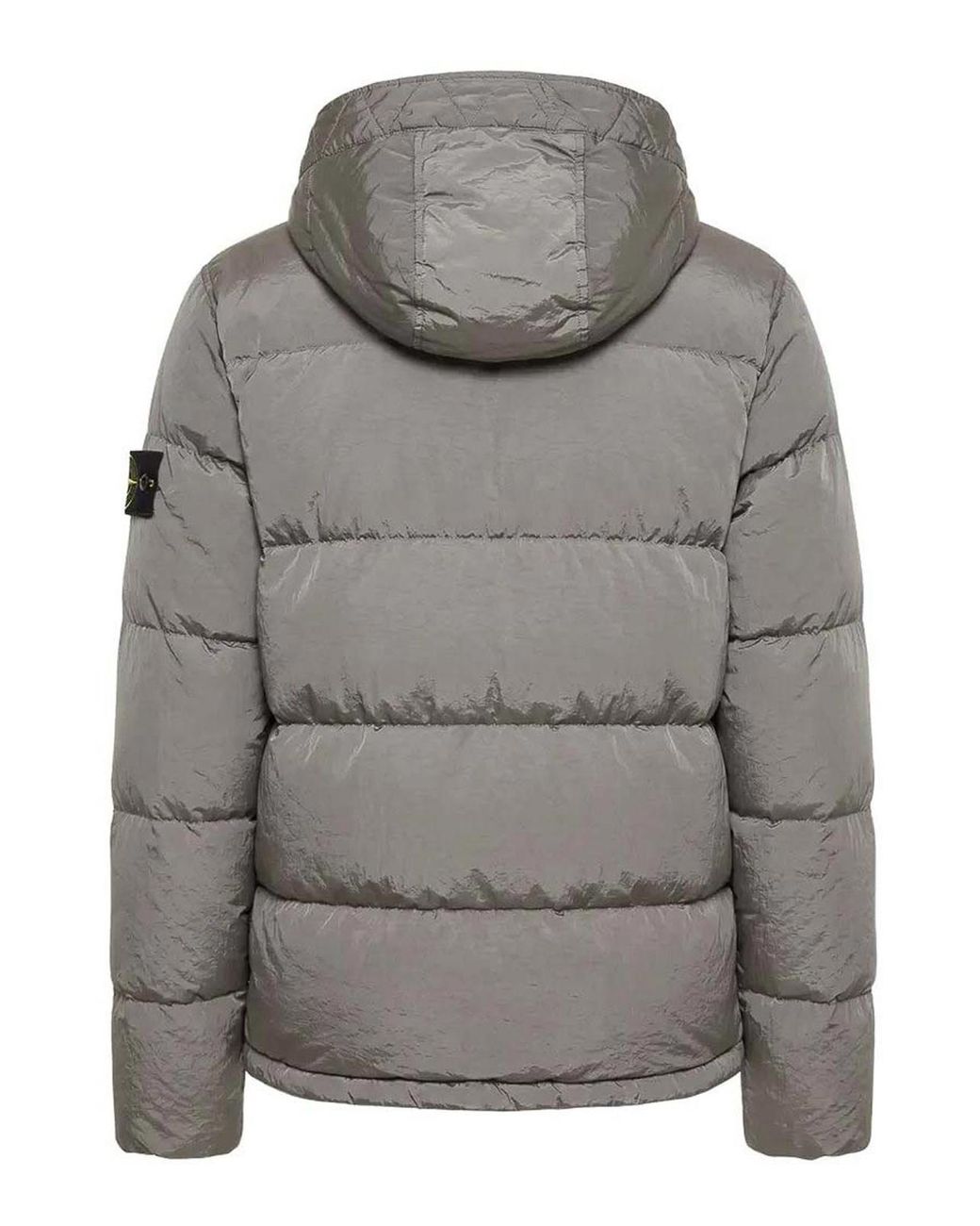 Stone Island Gray Capospalla C/Piuma Rds for men