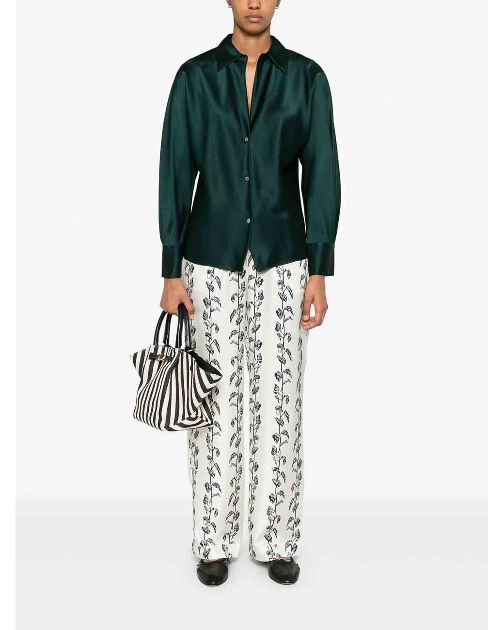 Vince Green Bias Ls Blouse