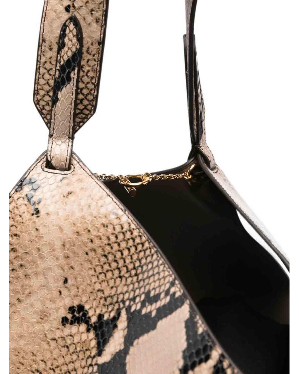 Khaite Metallic Lotus Small Leathet Bucket Bag