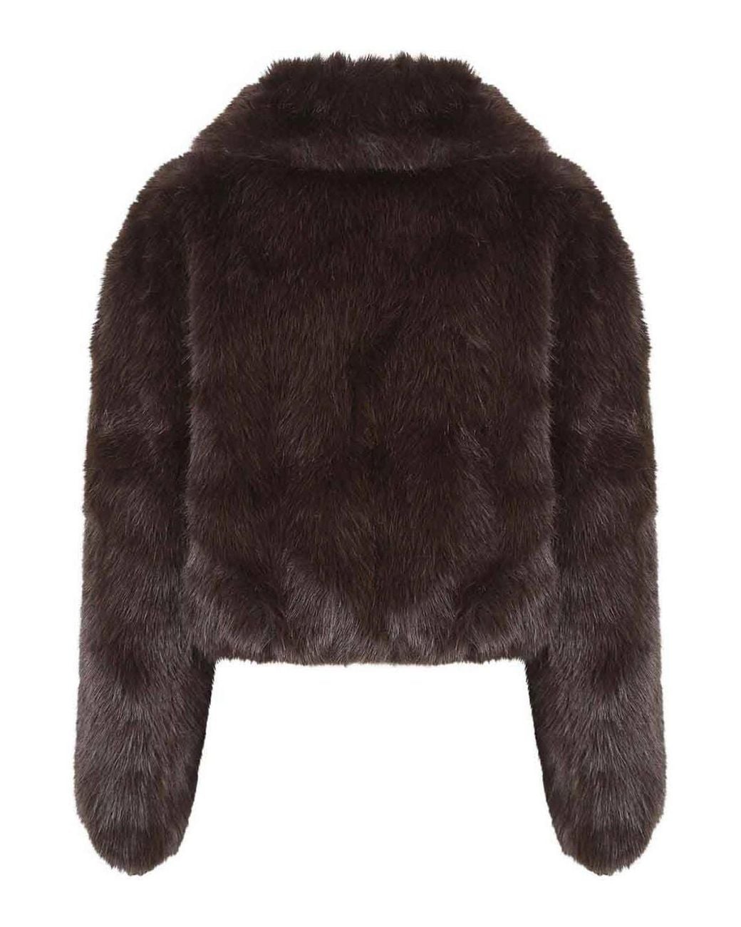 Frankie Shop Brown Hope Faux Fur Jacket