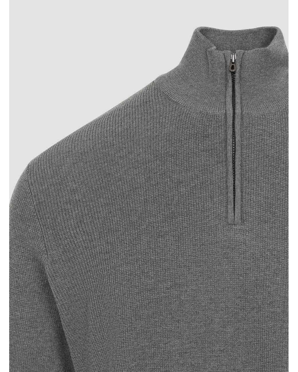Suéter Cuello Redondo Sease de hombre de color Gray