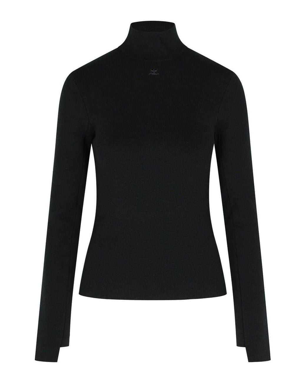 Pull Col Rond Courreges en coloris Black