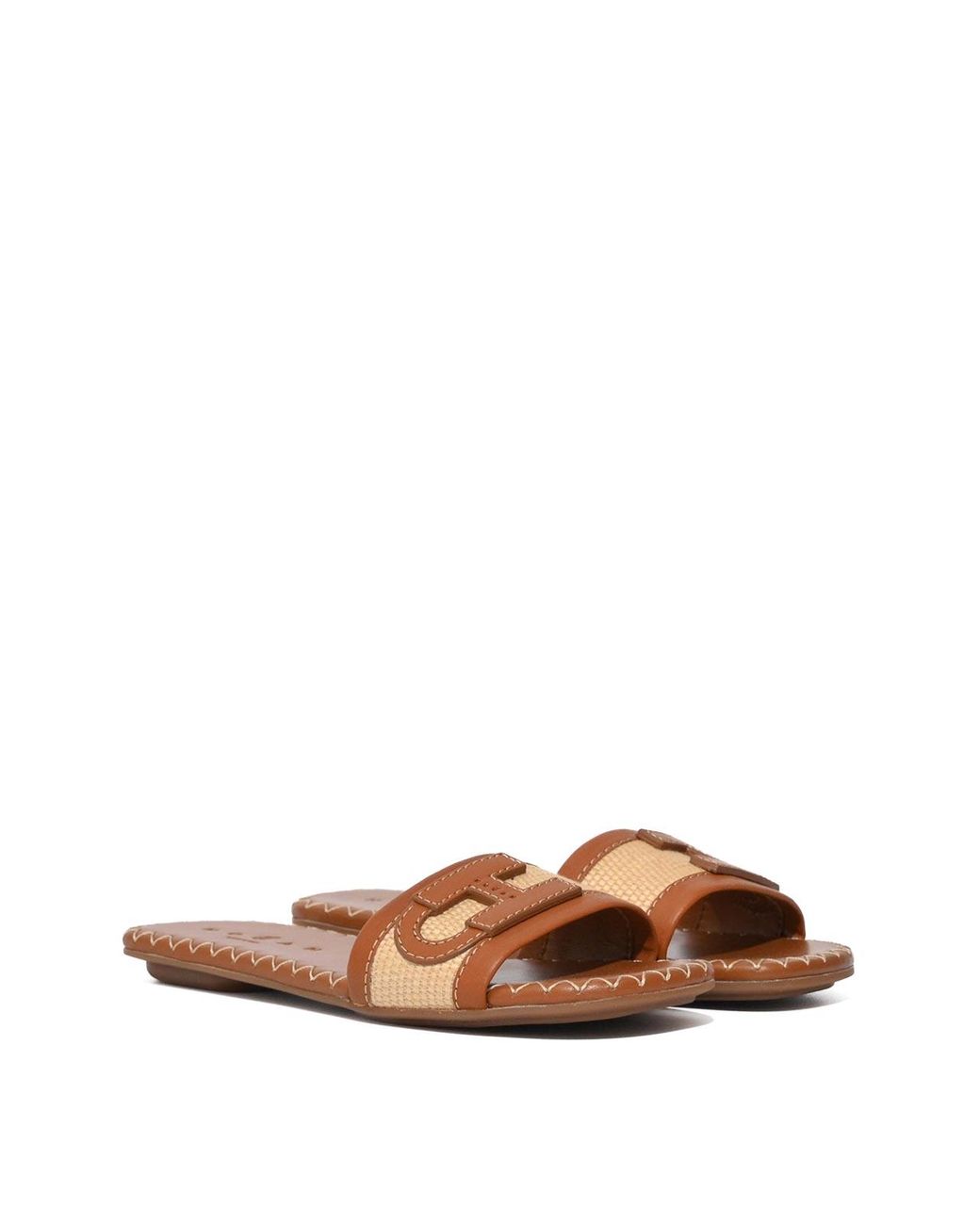 Hogan Brown H685 Flat Sandals