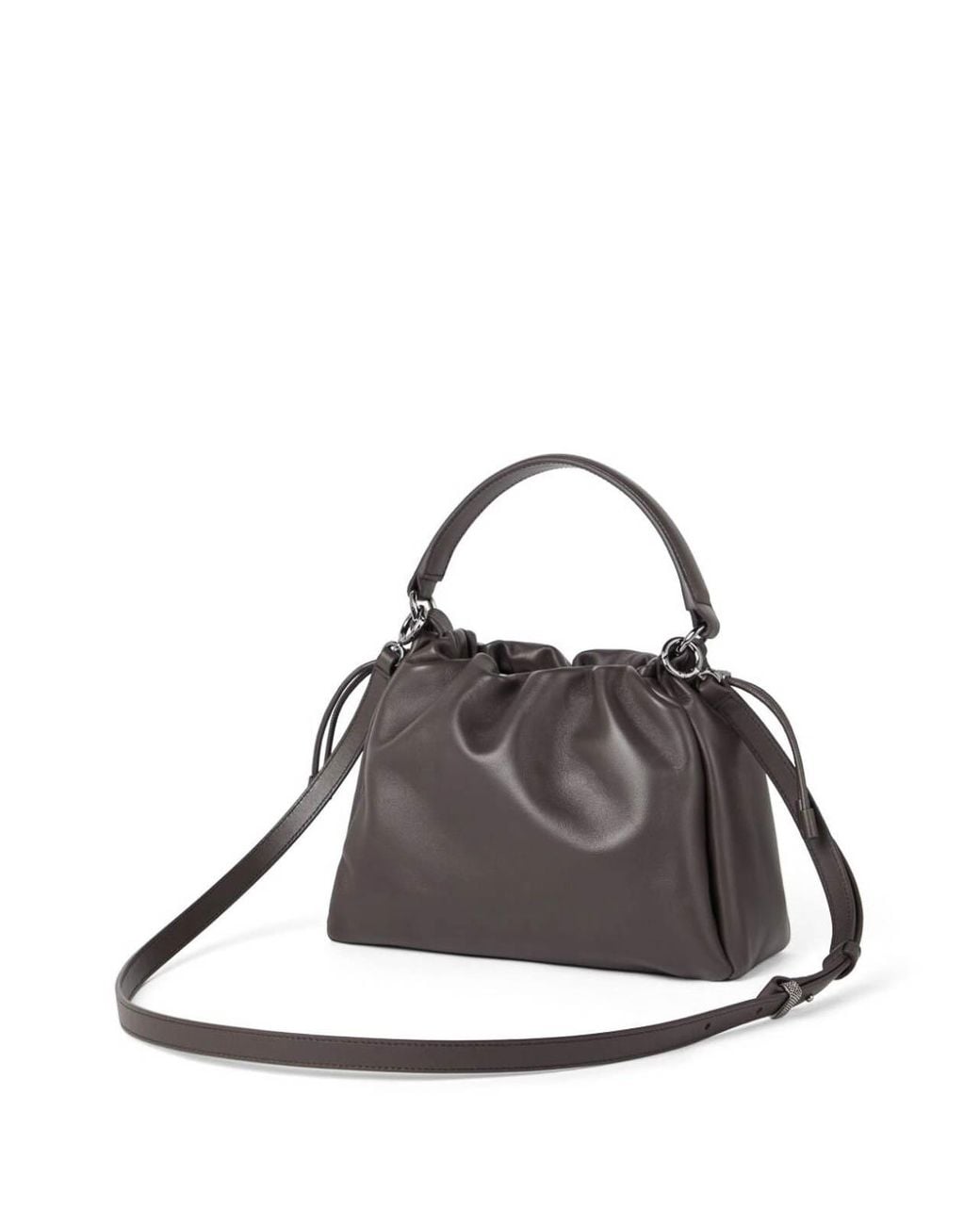 Brunello Cucinelli Metallic Leather Bag