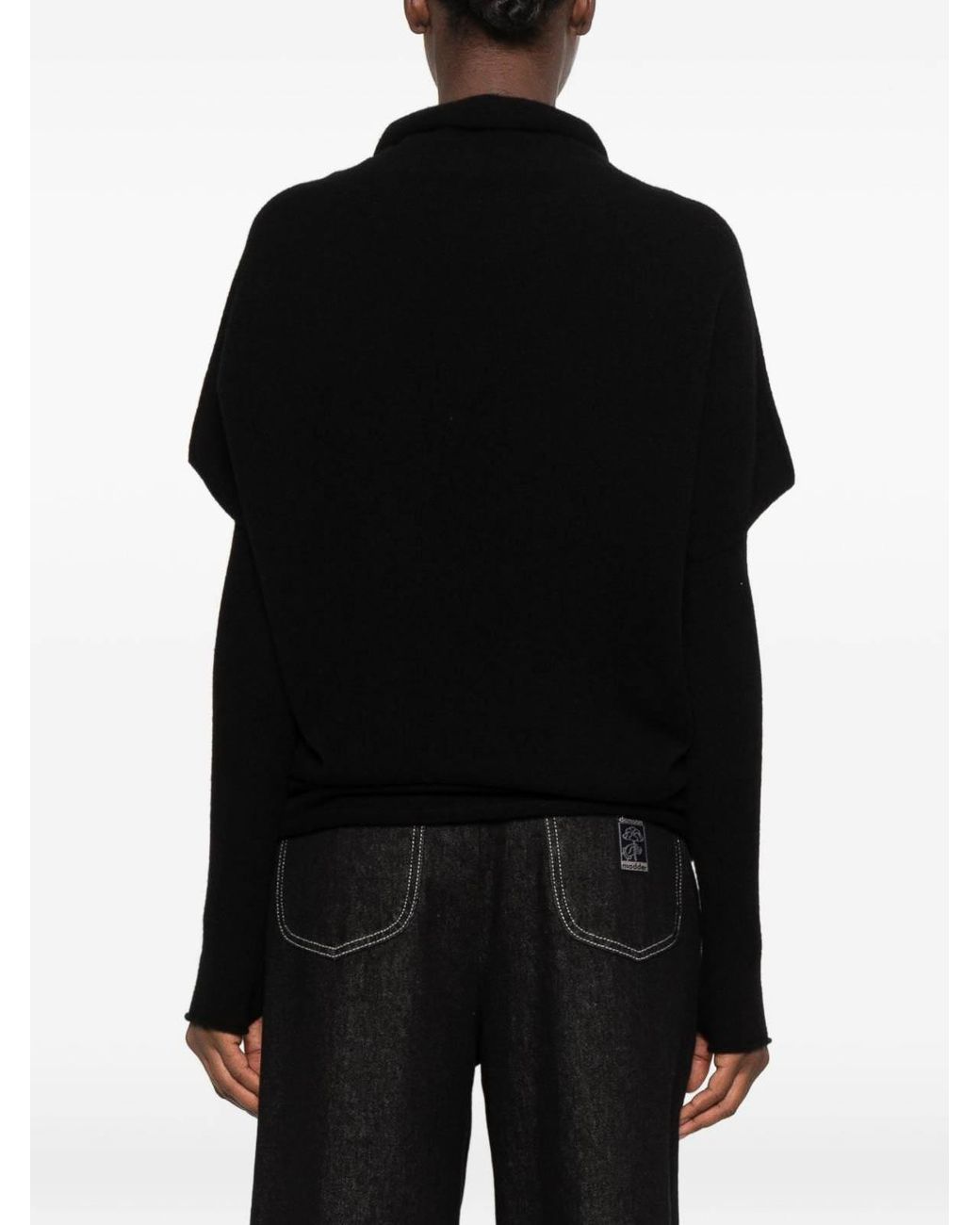 Vanisé Black Rocio Nero Turtleneck Sweater