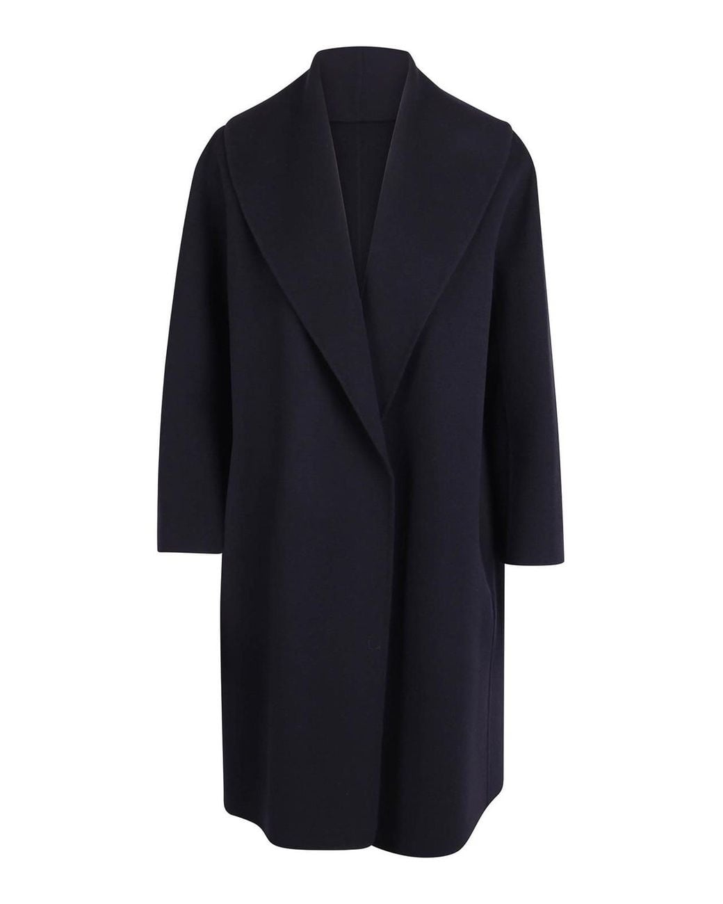 Max Mara Blue Double Wool Coat