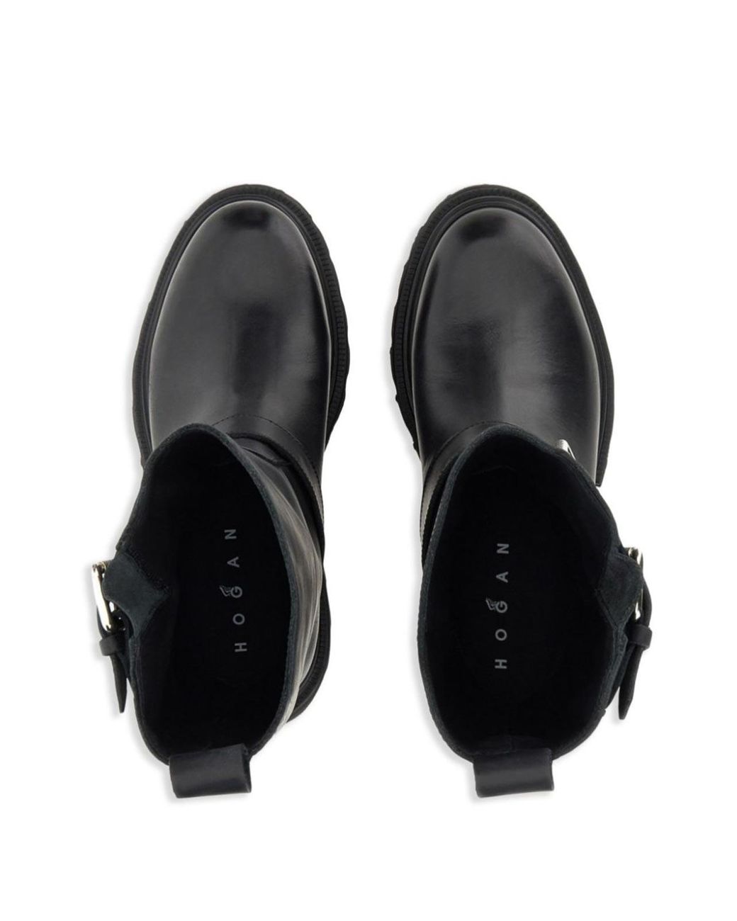 Hogan Black Biker Boots 10-Storey
