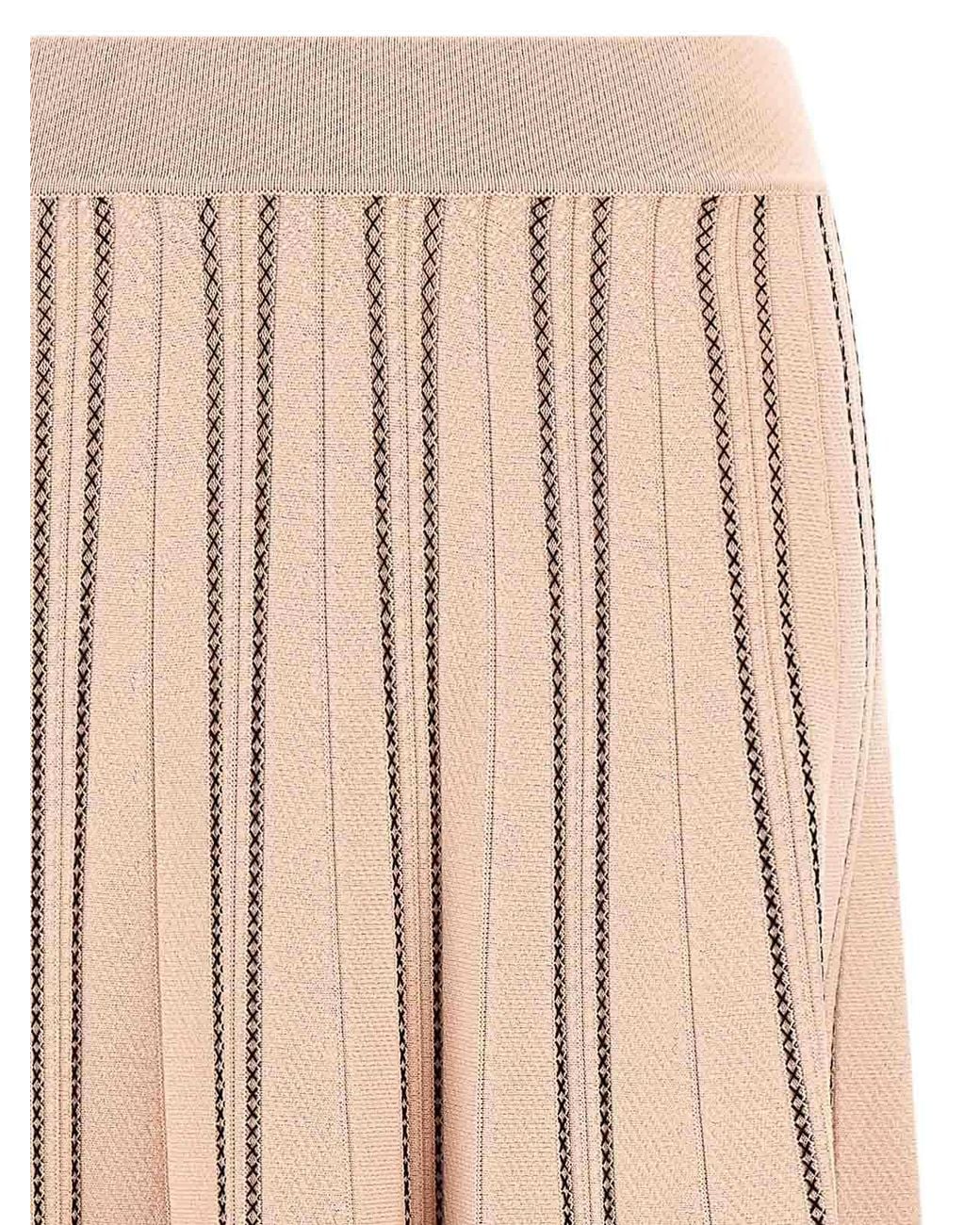 Elisabetta Franchi Pink Origami Knit Skirt