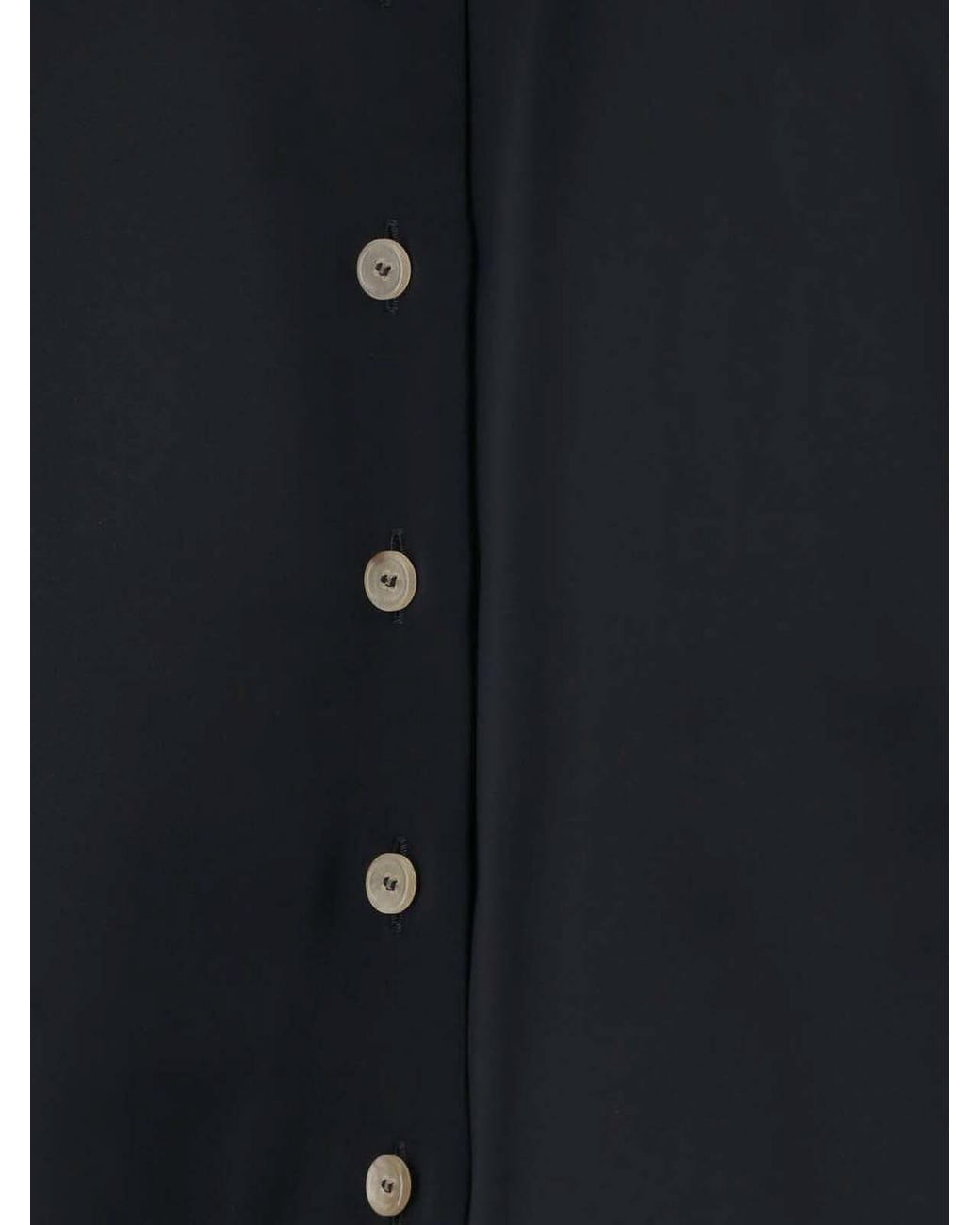 Khaite Black Satin Shirt