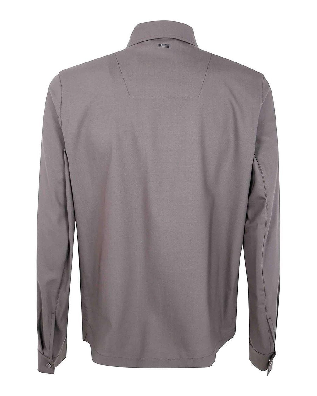 Herno Gray Shirt Jacket for men