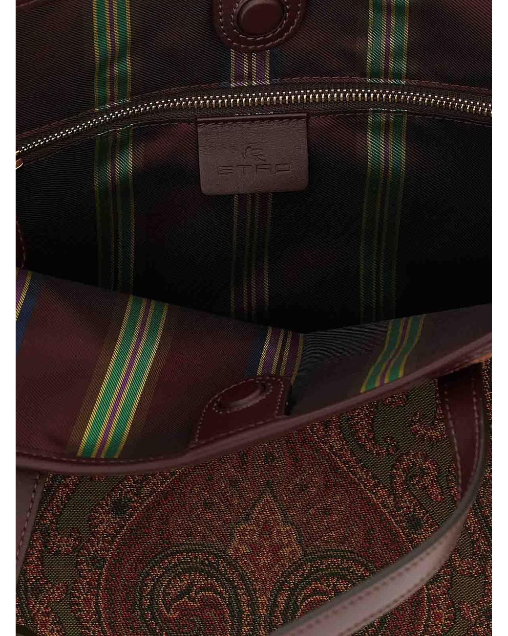 Etro Brown Love Trotter' Large Shopping Bag