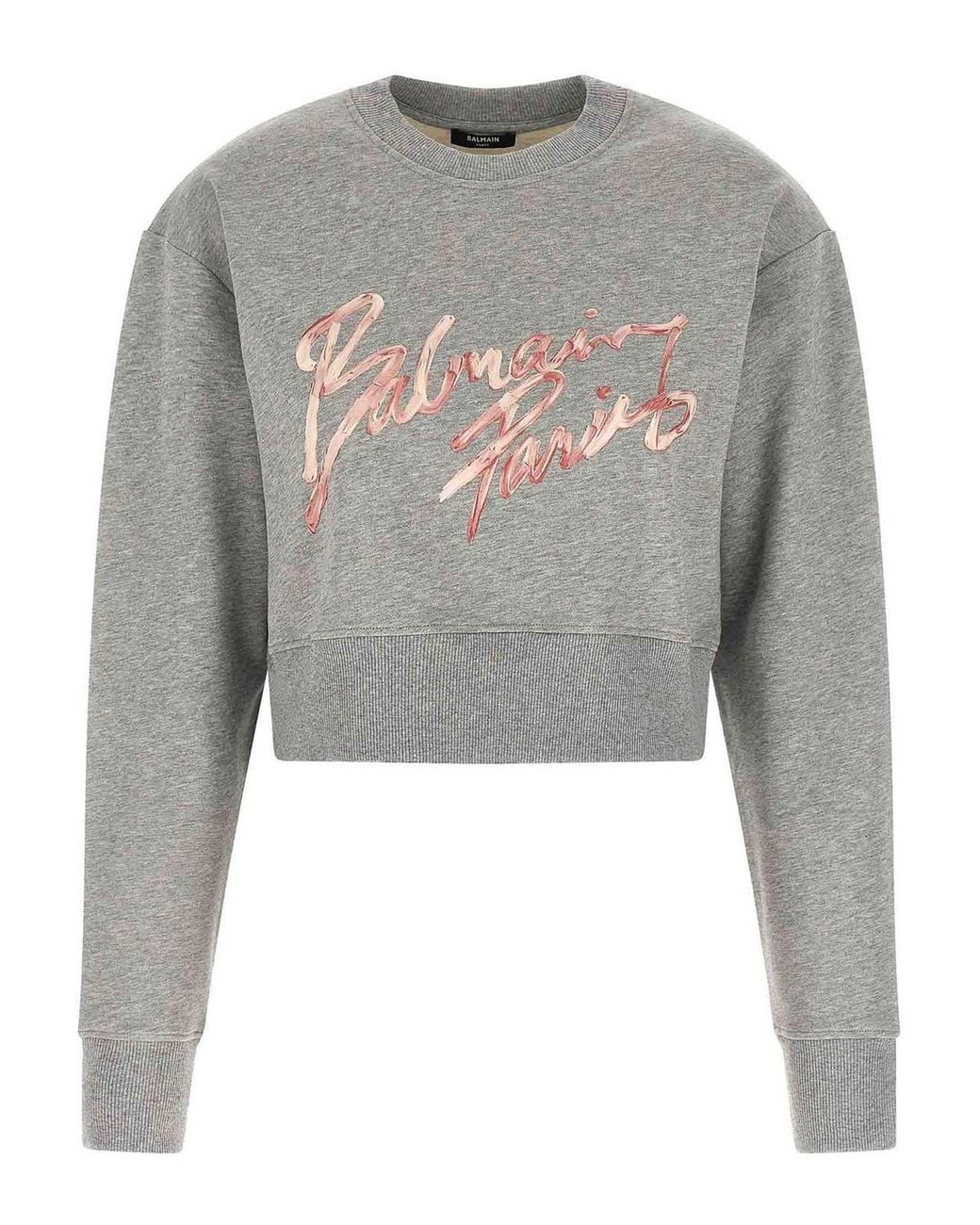 Balmain Gray Sweatshirt