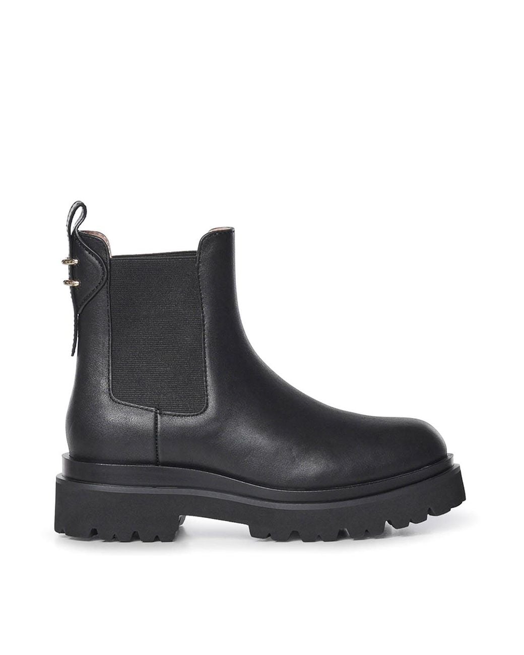 Coccinelle Black Mavery Leather Ankle Boots