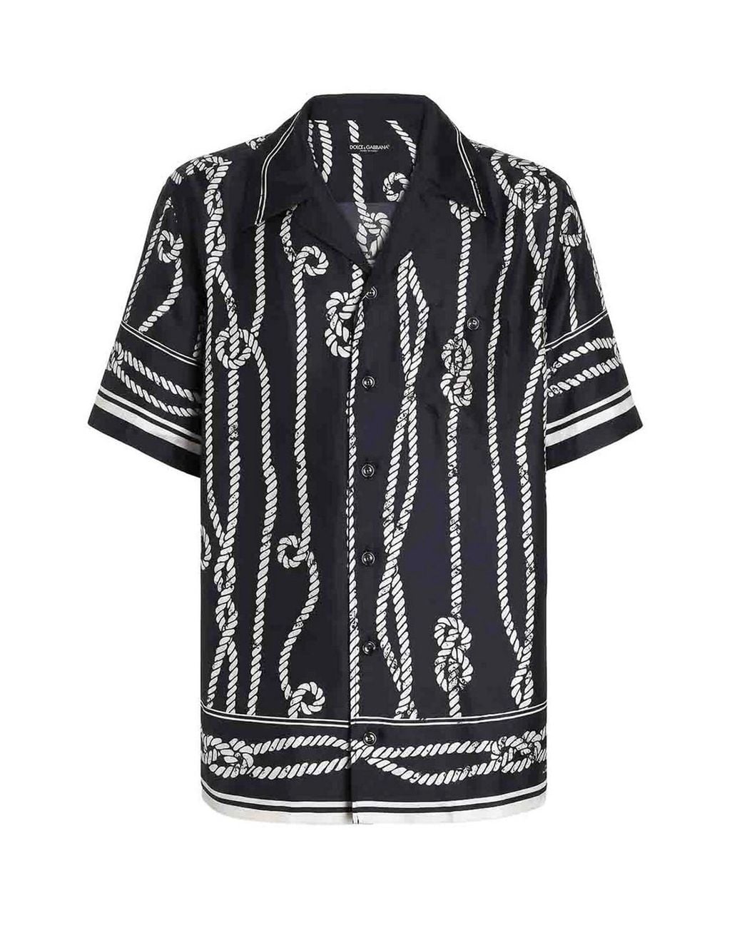 Dolce & Gabbana Black Printed Shirt for men